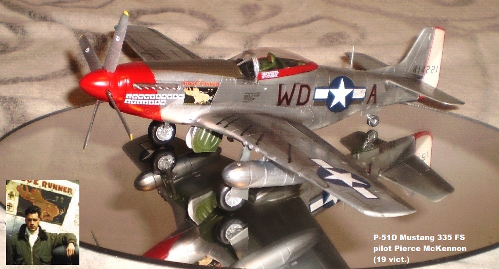 P-51D Mustang 335 FS pilot Pierce McKennon (19 vict.)
