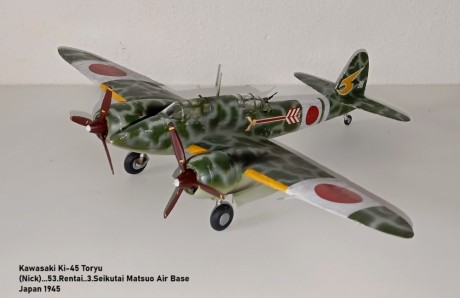 Kawasaki Ki-45 Toryu (Nick)...53.Rentai..3.Seikutai Matsuo Air Base Japan 1945