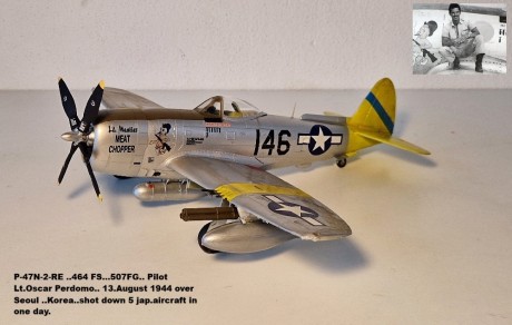 P-47N-2-RE ..464 FS...507FG.. Pilot Lt.Oscar Perdomo..