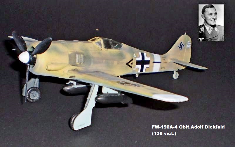 FW-190A-4 Oblt.Adolf Dickfeld (136 vict.)