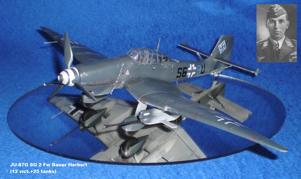 JU-87G SG 2 Fw Bauer Herbert (12 vict.+25 tanks)