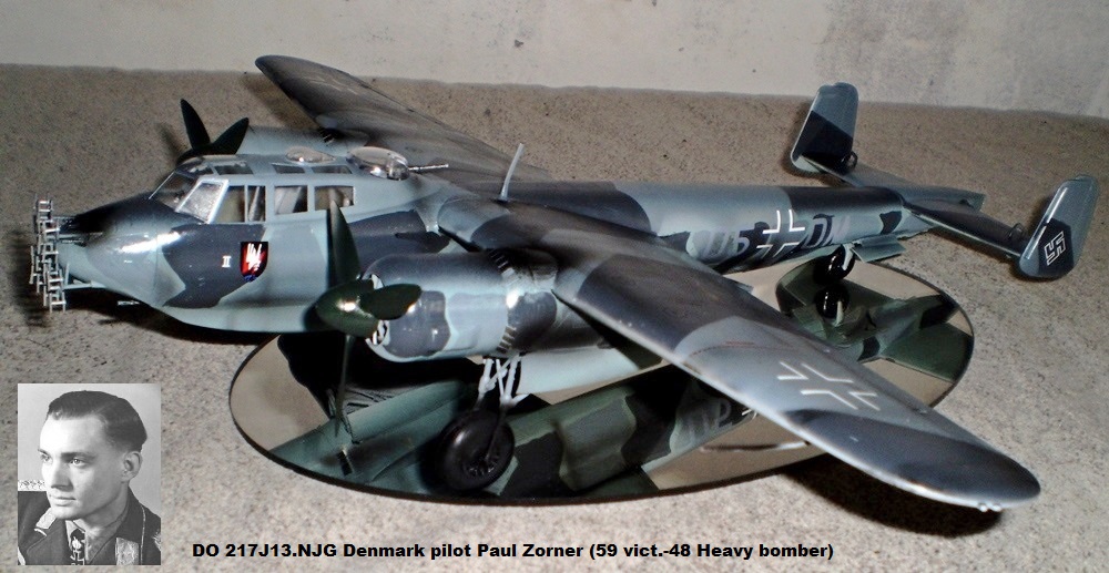 DO 217J13.NJG Denmark pilot Paul Zorner (59 vict.-48 Heavy bomber)