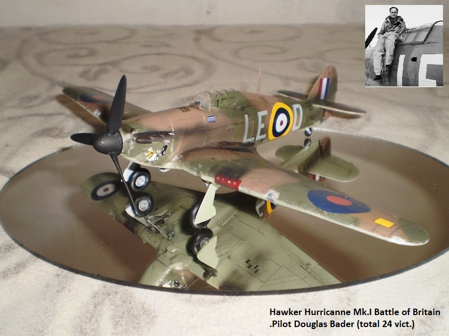 Hawker Hurricanne Mk.I Battle of Britain .Pilot Douglas Bader (total 24 vict.)
