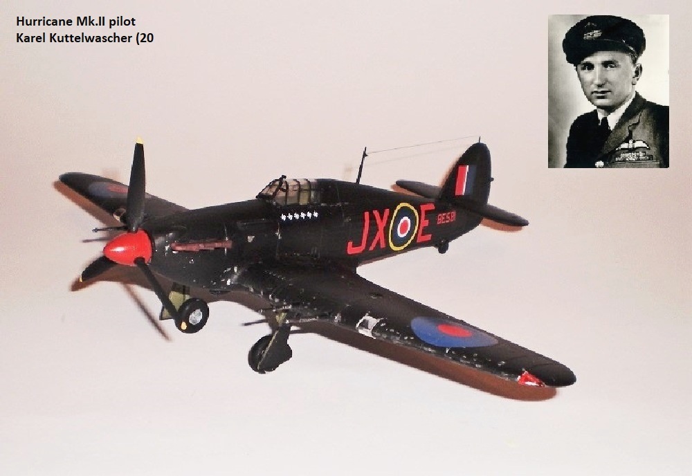 Hurricane Mk.II pilot Karel Kuttelwascher (20 vict.)