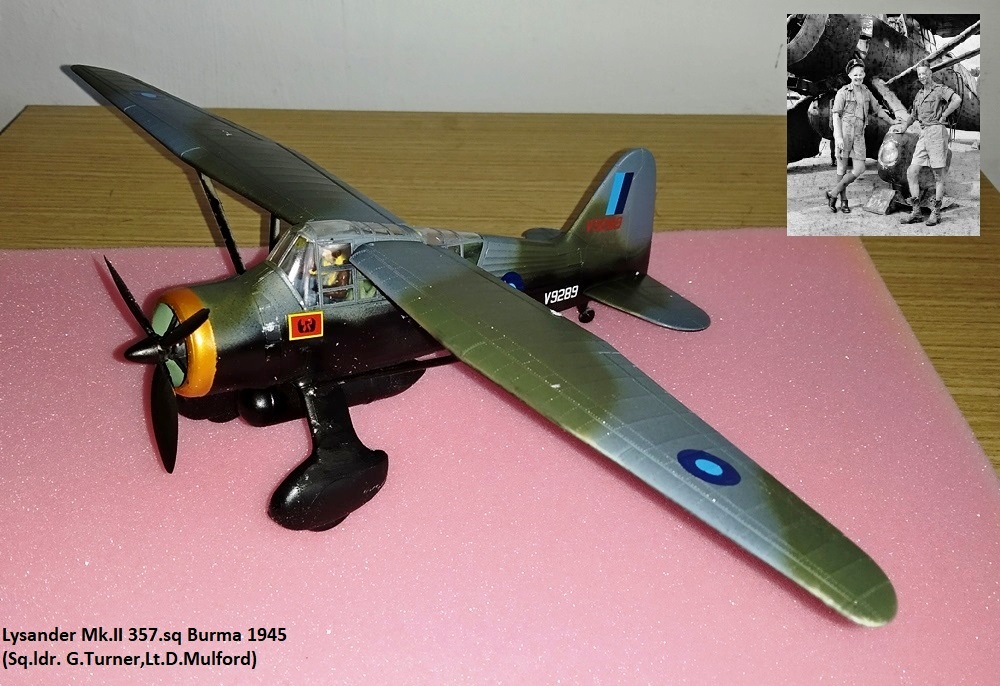 Lysander Mk.II 357.sq Burma 1945 (Sq.ldr. G.Turner,Lt.D.Mulford)