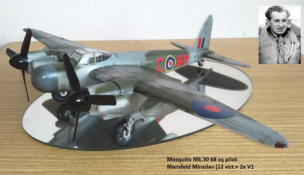 Mosquito Mk.30 68 sq pilot Mansfeld Miroslav (12 vict.+ 2x V1