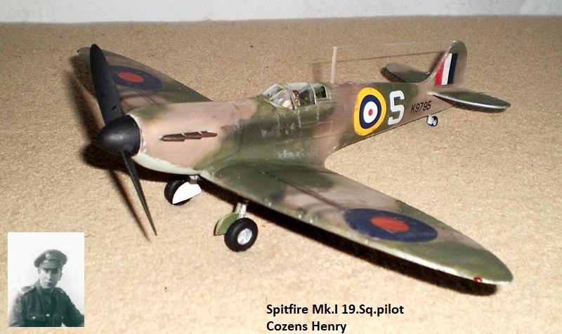 Spitfire Mk.I 19.Sq.pilot Cozens Henry