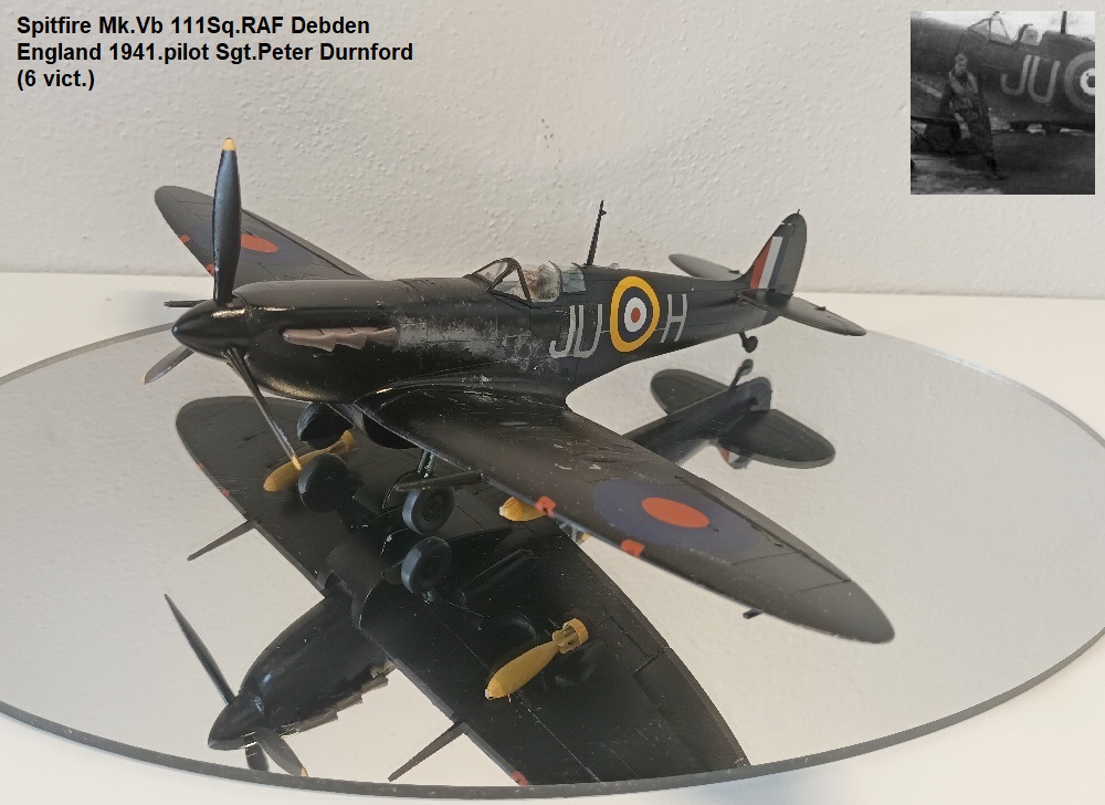 Spitfire Mk.Vb 111Sq.RAF Debden England 1941.pilot Sgt.Peter Durnford (6 vict.)