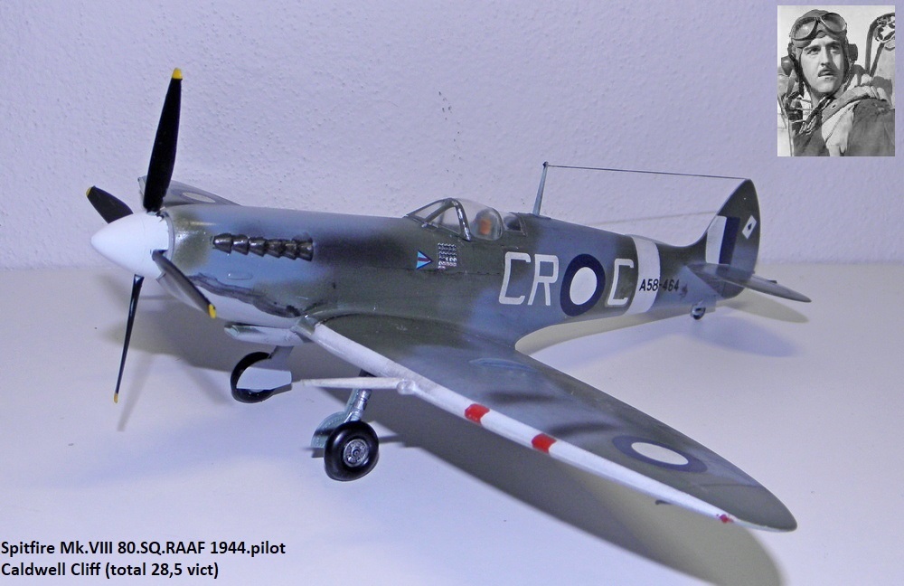Spitfire Mk.VIII 80.SQ.RAAF 1944.pilot Caldwell Cliff (total 28,5 vict)