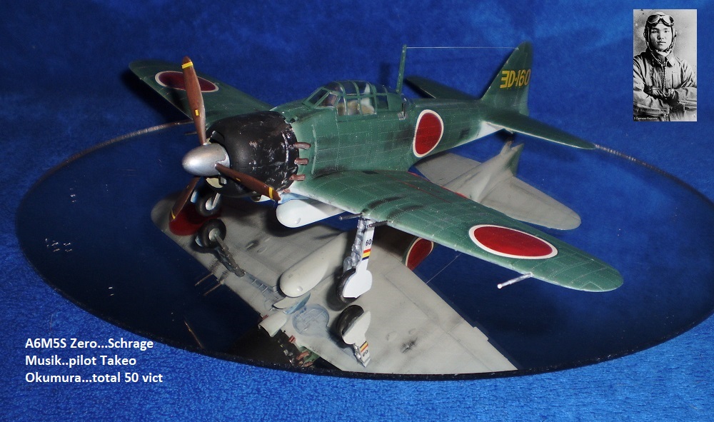 A6M5S Zero...Schrage Musik..pilot Takeo Okumura...total 50 vict