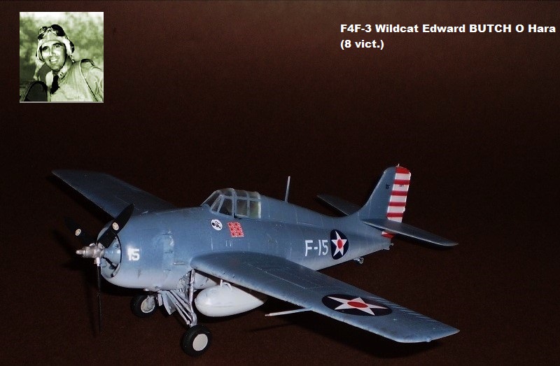 F4F-3 Wildcat Edward BUTCH O Hara (8 vict.)