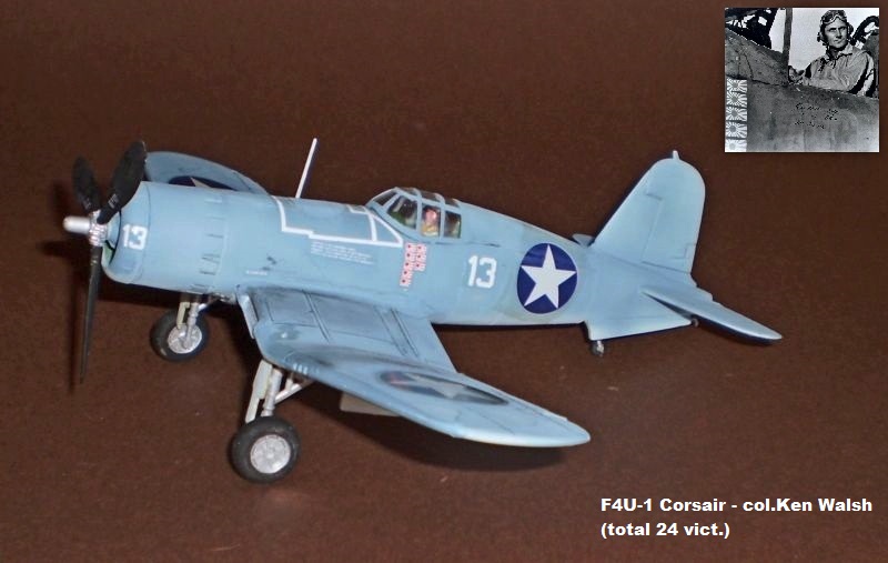 F4U-1 Corsair - col.Ken Walsh (total 24 vict.)