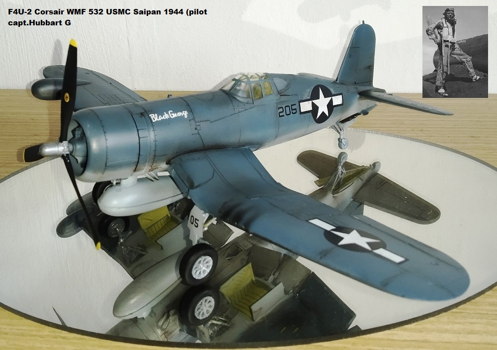 F4U-2 Corsair WMF 532 USMC Saipan 1944 (pilot capt.Hubbart G