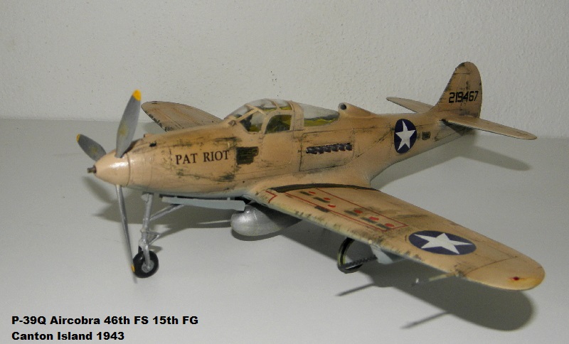 P-39Q Aircobra 46th FS 15th FG Canton Island 1943