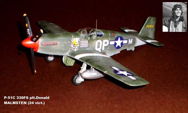 P-51C 330FS plt.Donald MALMSTEN (24 vict.)