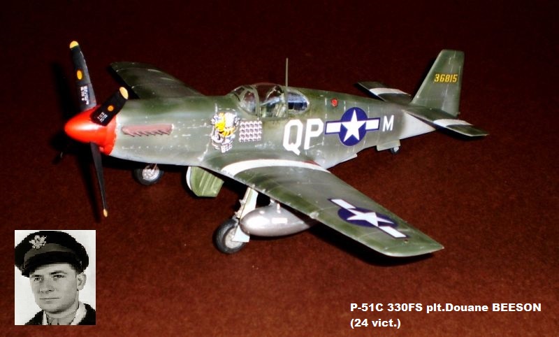 P-51C 330FS plt.Douane BEESON (24 vict.)