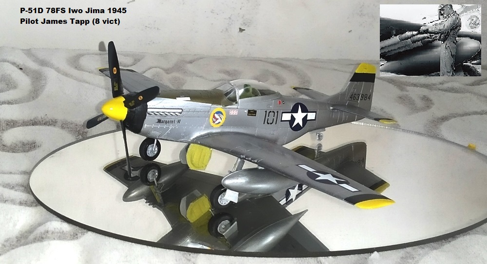 P-51D 78FS Iwo Jima 1945 Pilot James Tapp (8 vict)