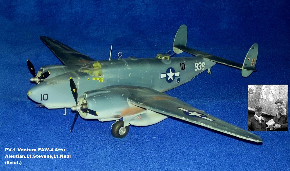 PV-1 Ventura FAW-4 Attu Aleutian.Lt.Stevens,Lt.Neal (8vict.)