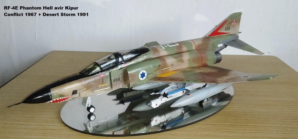 RF-4E Phantom Hell avir Kipur Conflict 1967 + Desert Storm 1991