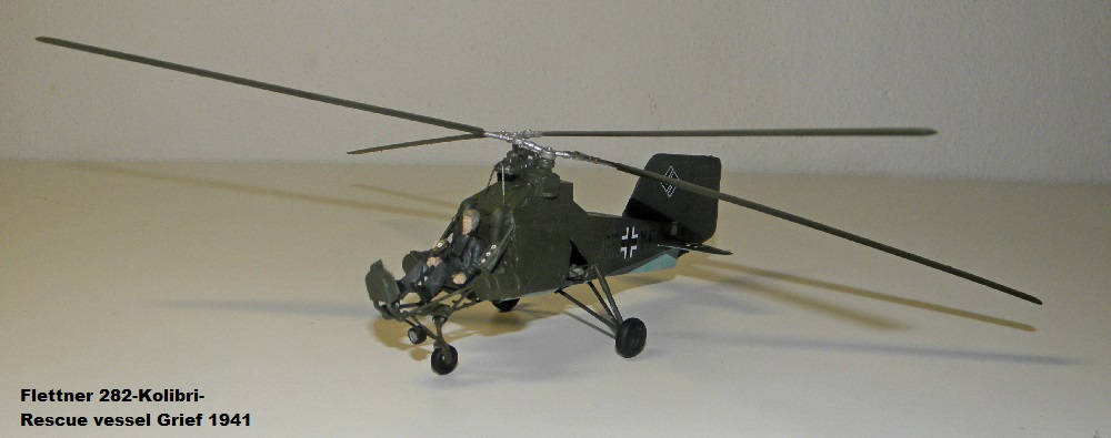 Flettner 282-Kolibri-Rescue vessel Grief 1941