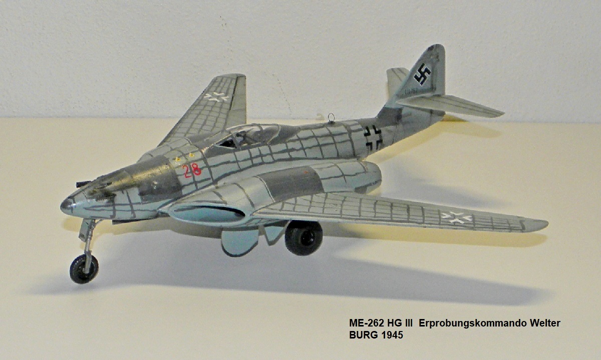 ME-262 HG III  Erprobungskommando Welter BURG 1945