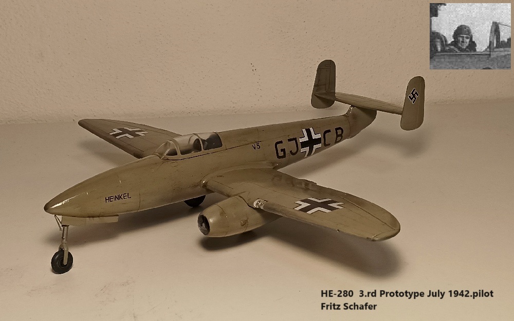 HE-280  3.rd Prototype July 1942.pilot Fritz Schafer