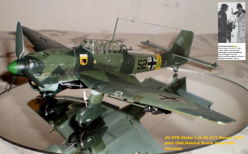 JU 87B Stuka 1.Gr.St.G77 Russia 1941 pilot Oblt.Helmut Bruck (total 980 mission)