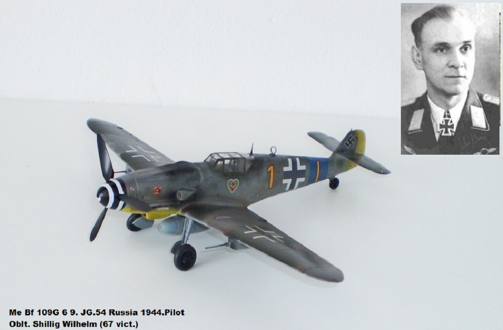 Me Bf 109G 6 9. JG.54 Russia 1944.Pilot Oblt. Shillig Wilhelm (67 vict.)