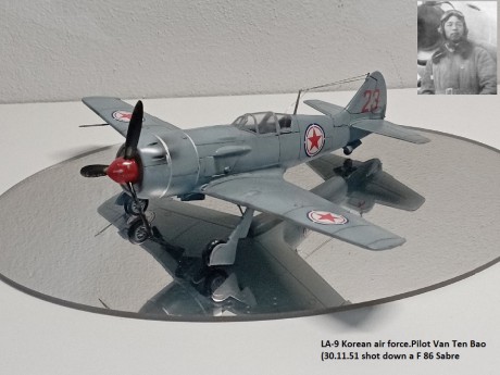 LA-9 Korean air force.Pilot Van Ten Bao (30.11.51 shot down a F 86 Sabre