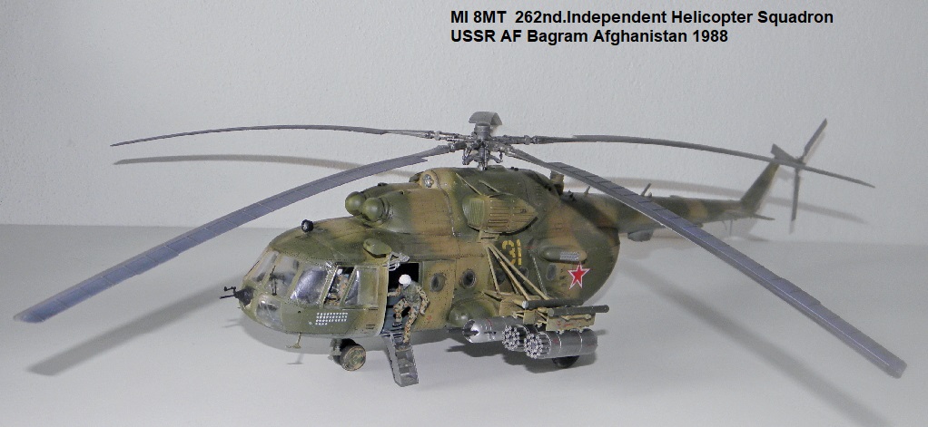 MI 8MT 262nd.Independent Helicopter Squadron USSR AF Bagram Afghanistan 1988