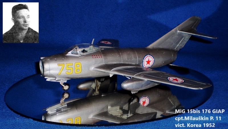 MiG 15bis 176 GIAP cpt.Milauškin P. 11 vict. Korea 1952