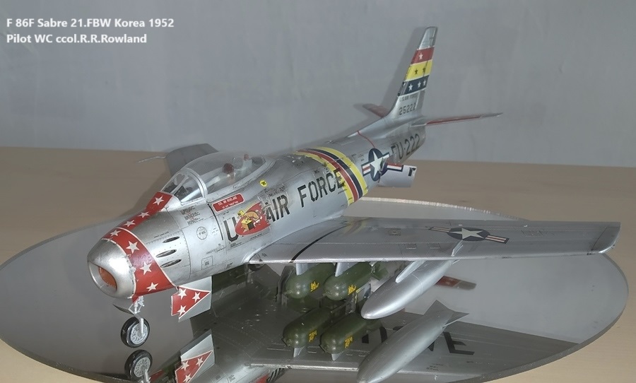 F-86F Sabre 21.FBW Korea 1952 Pilot WC ccol.R.R.Rowland