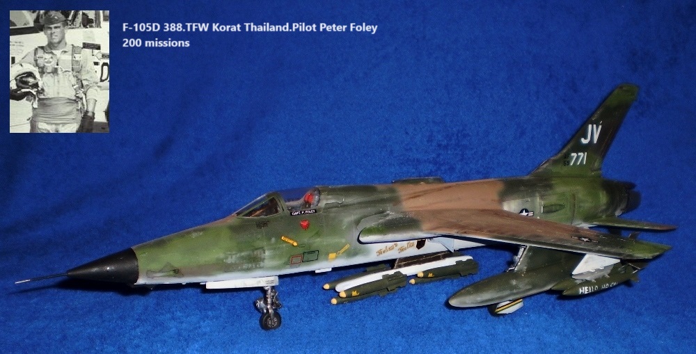 F-105D 388.TFW Korat Thailand.Pilot Peter Foley 200 missions