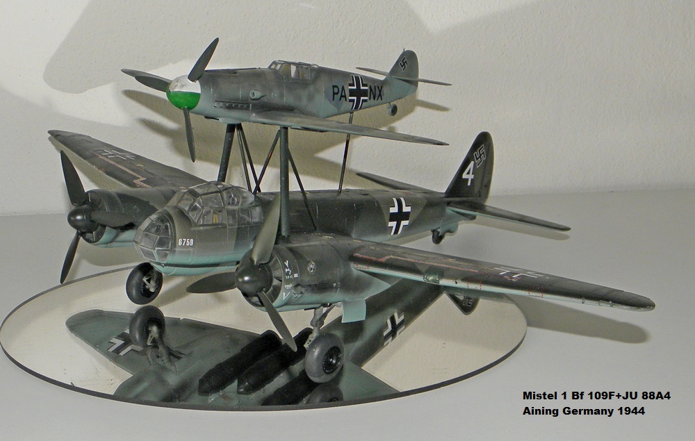 Mistel 1 Bf 109F+JU 88A4 Aining Germany 1944