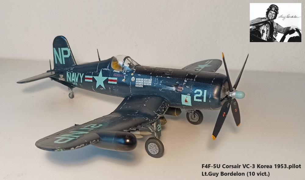 F4F-5U Corsair VC-3 Korea 1953.pilot Lt.Guy Bordelon (10 vict.)