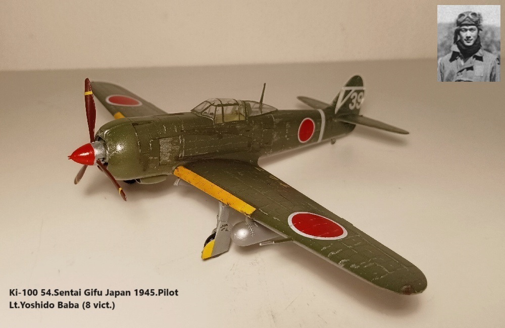 Ki-100 54.Sentai Gifu Japan 1945.Pilot Lt.Yoshido Baba (8 vict.)