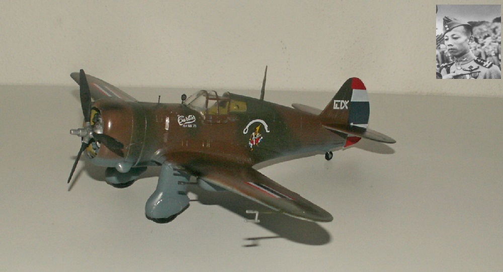 H-75N Hawk 5th Sq.Thai AF.11.Jan 1941 over Nakom shot down M406.Pilot Worrasap Sangwan