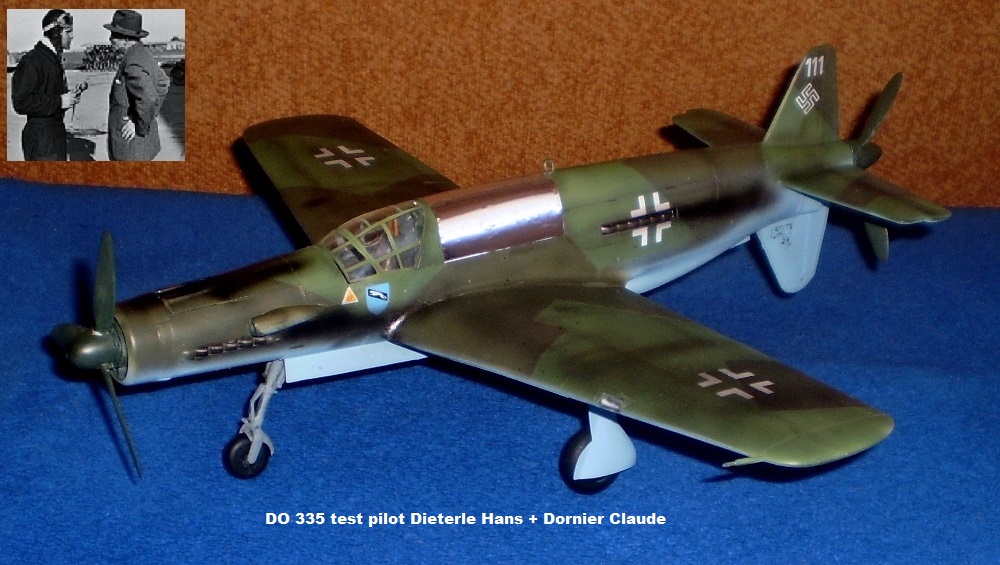 DO 335 test pilot Dieterle Hans + Dornier Claude