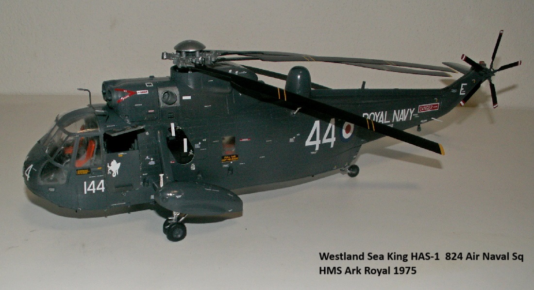 Westland Sea King HAS-1  824 Air Naval Sq   HMS Ark Royal 1975