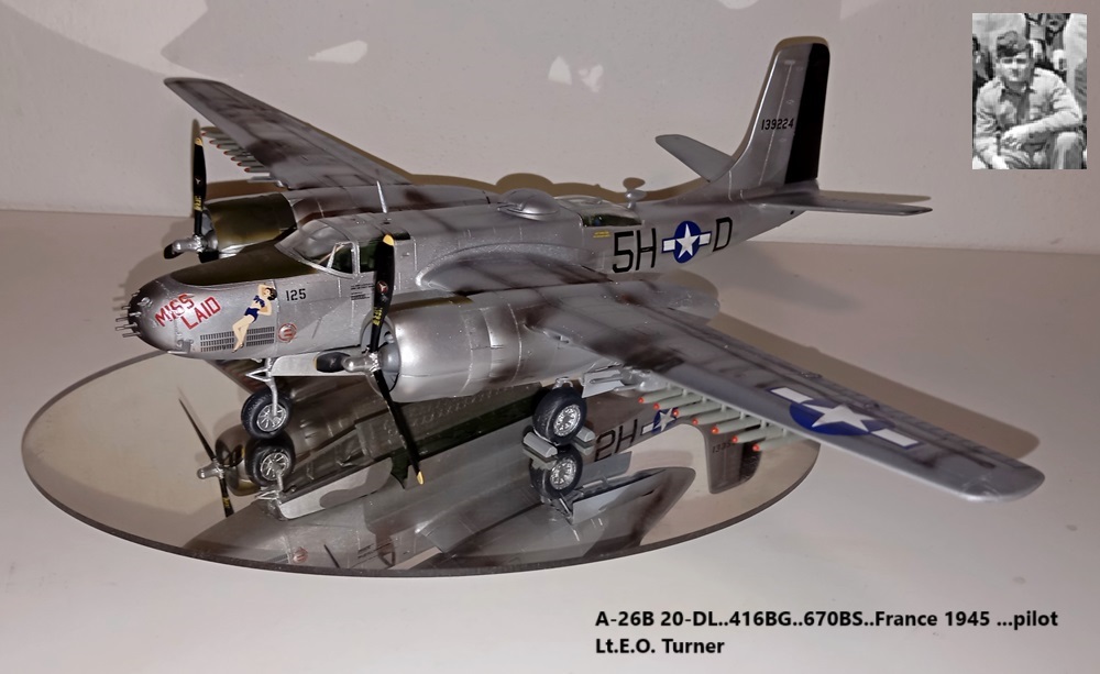 A-26B 20-DL..416BG..670BS..France 1945 ...pilot Lt.E.O. Turner