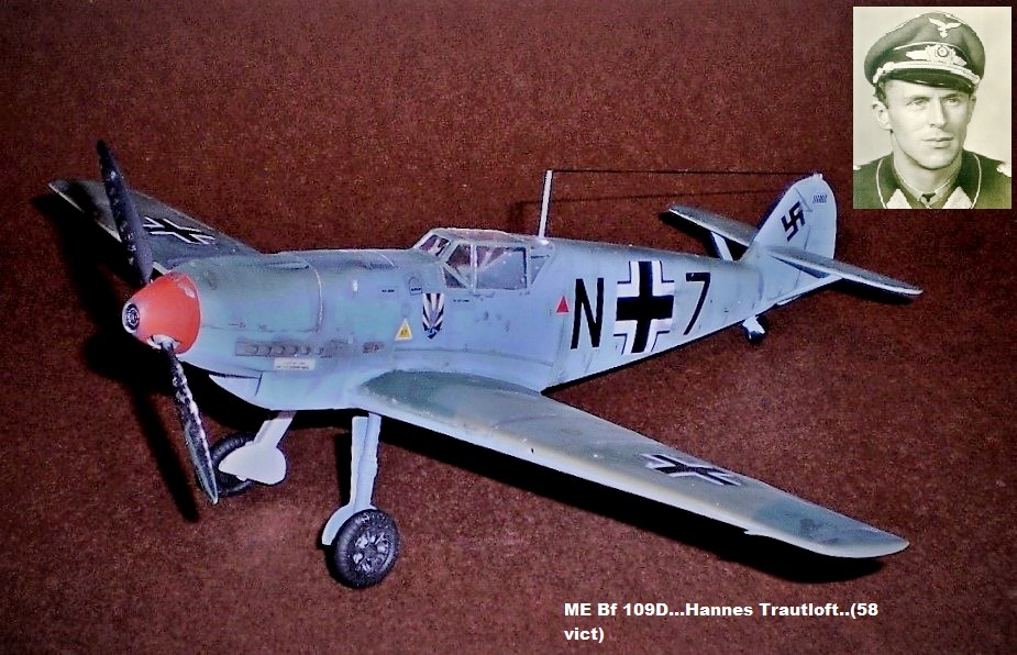 ME Bf 109D...Hannes Trautloft..(58 vict) - kopie
