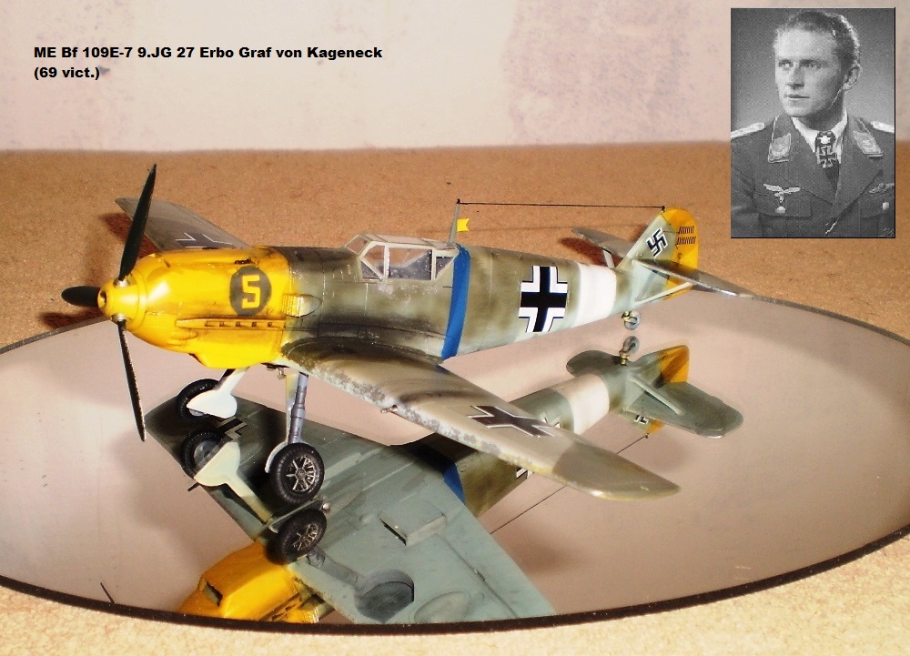 ME Bf 109E-7 9.JG 27 Erbo Graf von Kageneck (69 vict.) - kopie