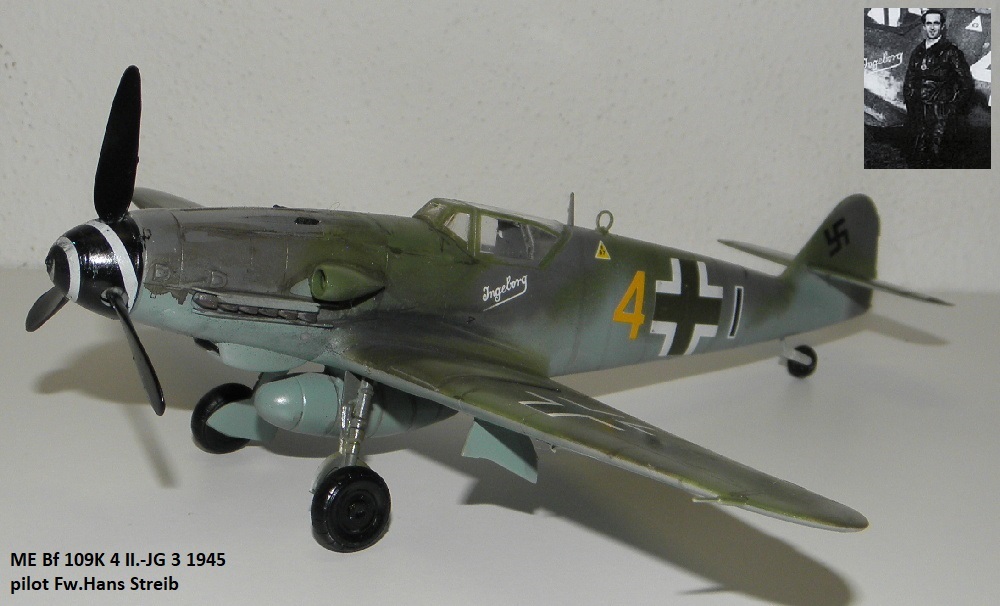 ME Bf 109K 4 II.-JG 3 1945 pilot Fw.Hans Streib - kopie