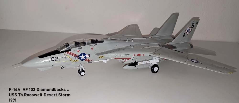F-14A  VF 102 Diamondbacks .. USS Th.Rooswelt Desert Storm 1991