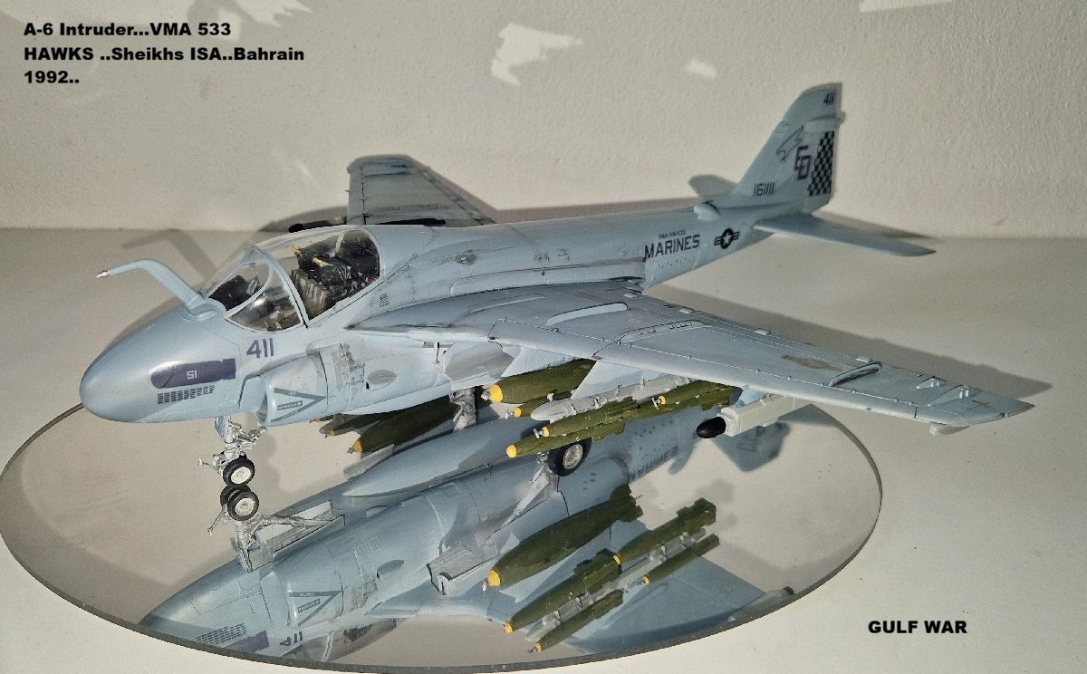 A-6 Intruder...VMA 533 HAWKS ..Sheikhs ISA..Bahrain 1992..