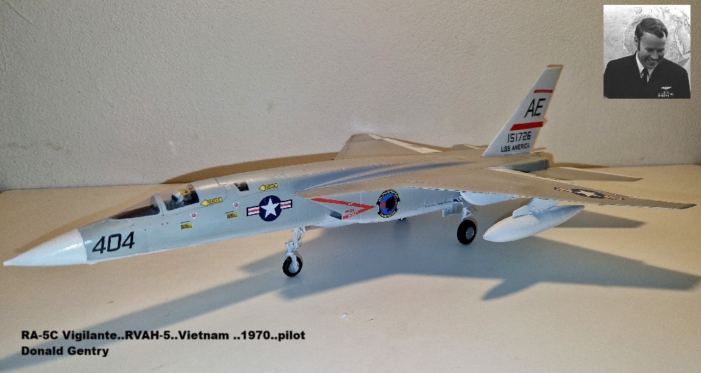 RA-5C Vigilante..RVAH-5..Vietnam ..1970..pilot Donald Gentry