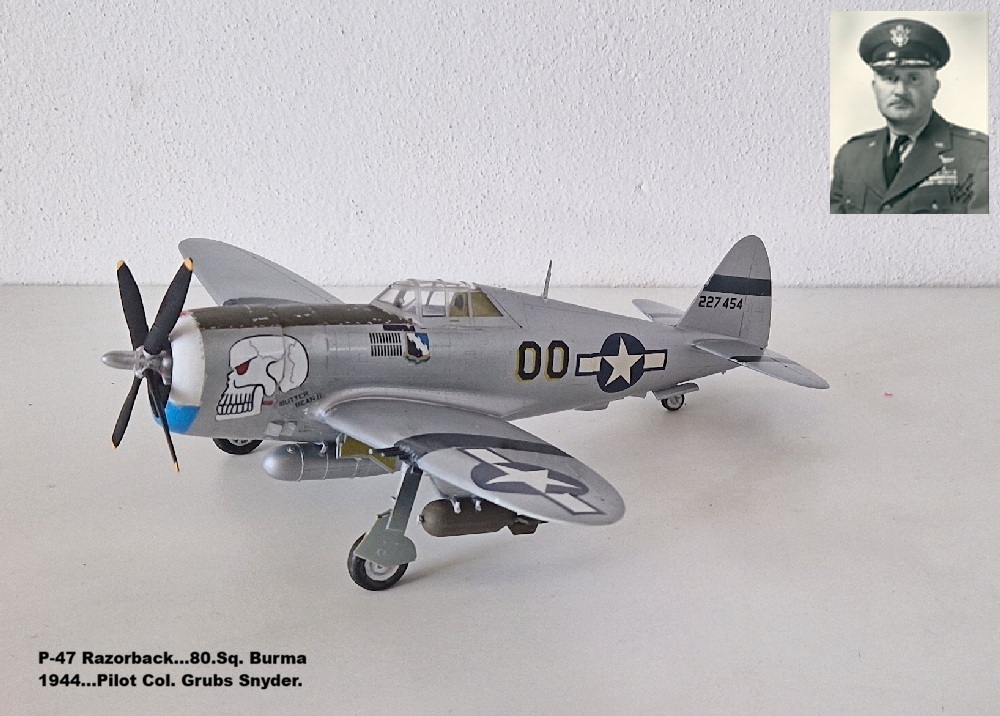 P-47 Razorback...80.Sq. Burma 1944...Pilot Col. Grubs Snyder.